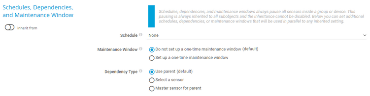 Schedules, Dependencies, and Maintenance Window Schedules, Dependencies, and Maintenance Window